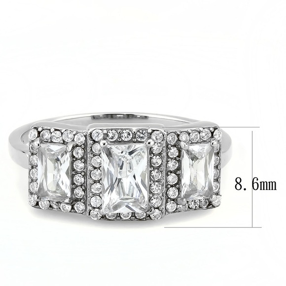 STAINLESS STEEL AAA GRADE CZ Ring - Picture 12 of 14